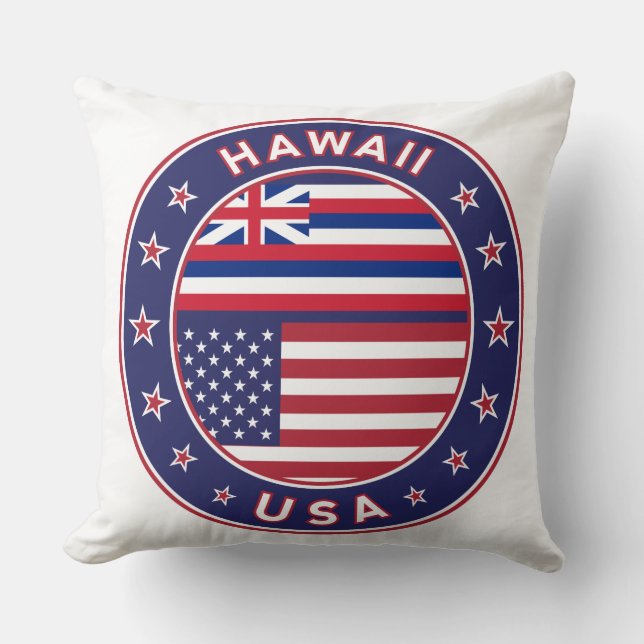 Hawaii Throw Pillow (Front)