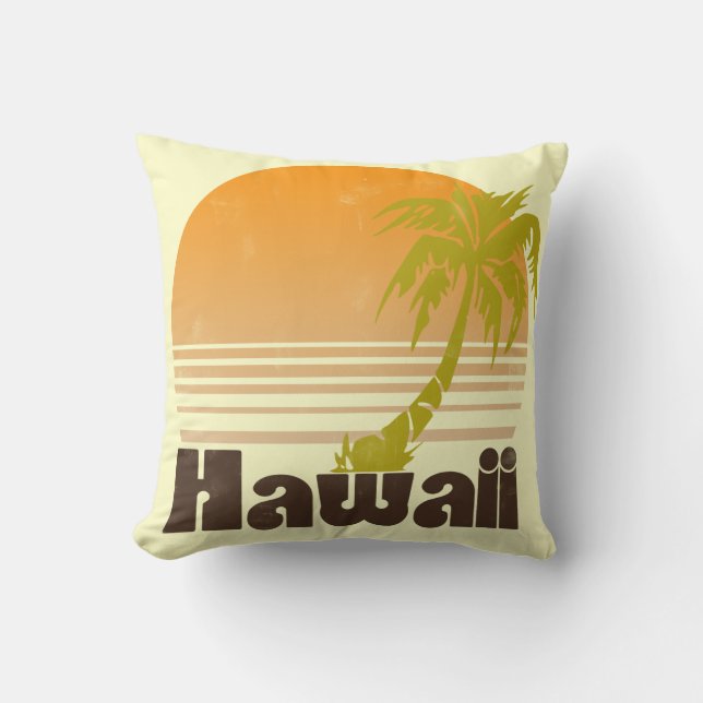 Hawaii Throw Pillow (Front)