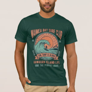 Hawaii Tiki Surf Vintage Tee