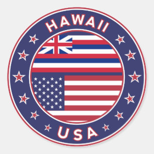 Hawaii to sticker, Hawaii, USA Classic Round Sticker