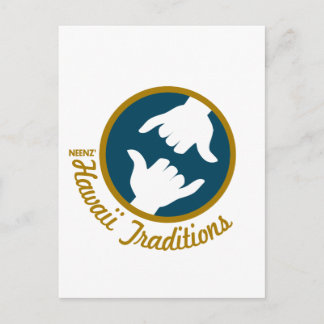 Hawaii Traditions Logo Postcard