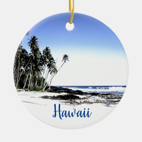 Hawaii Travel Ceramic Ornament