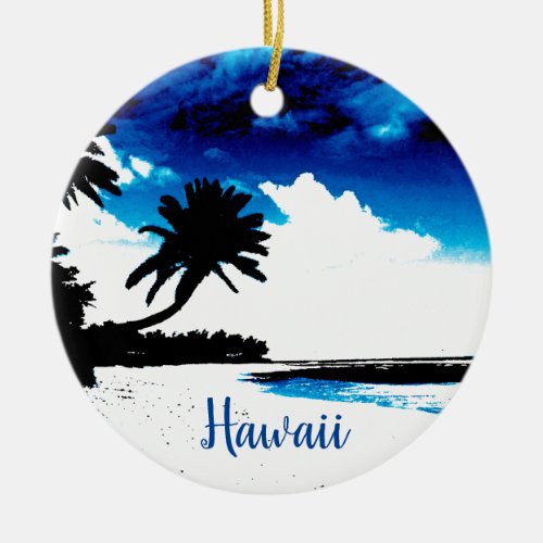 Hawaii Travel Ceramic Ornament