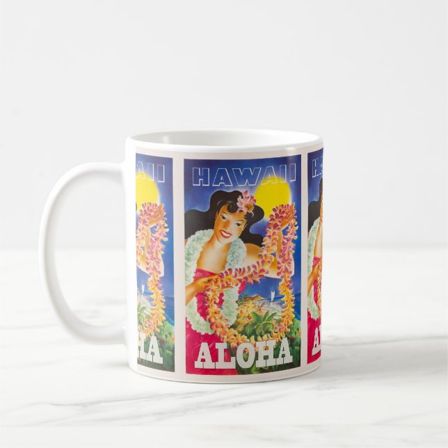 Hawaii Travel Holiday Vacation Coffee Mug (Left)