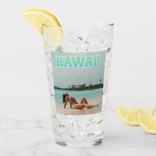 Hawaii Travel  Pint Glass