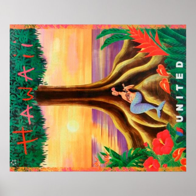Hawaii travel poster (Front)
