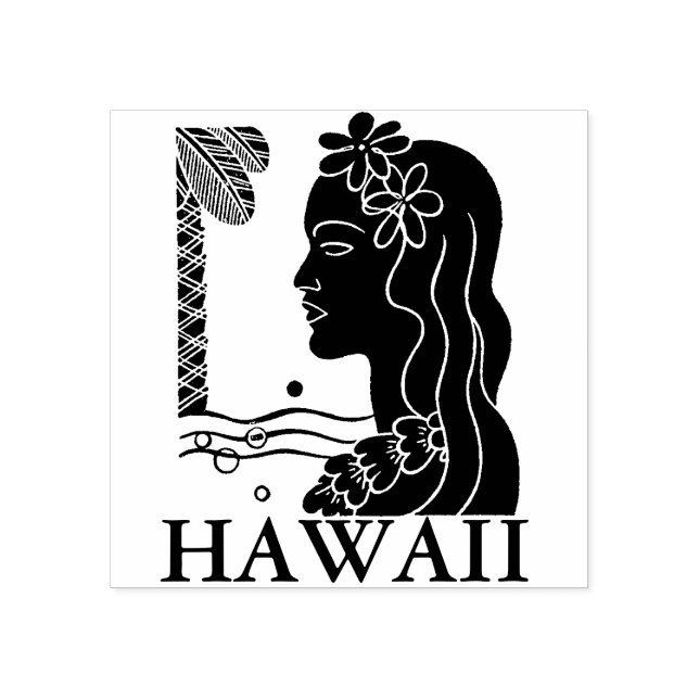 HAWAII  TRAVEL Rubber Stamp (Imprint)