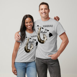Hawaii Tribal Hook ALOHA HAWAII T-Shirt