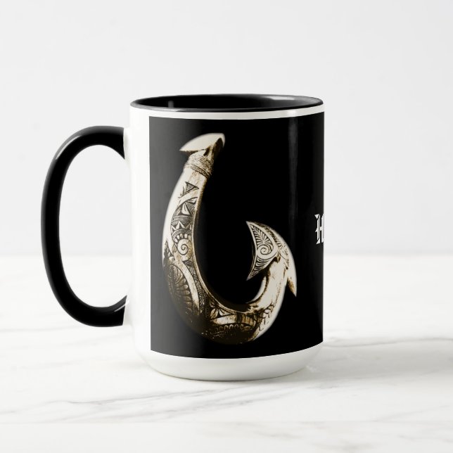 Hawaii Tribal Hook Mug (Left)