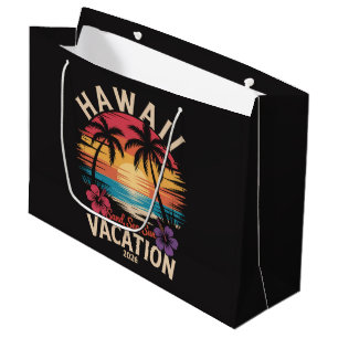 Hawaii Trip 2026 Summer Vacation Beach Large Gift Bag