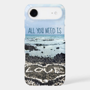 Hawaii Tropical Beach Coral Heart Photo Love Quote iPhone 17 Air Case
