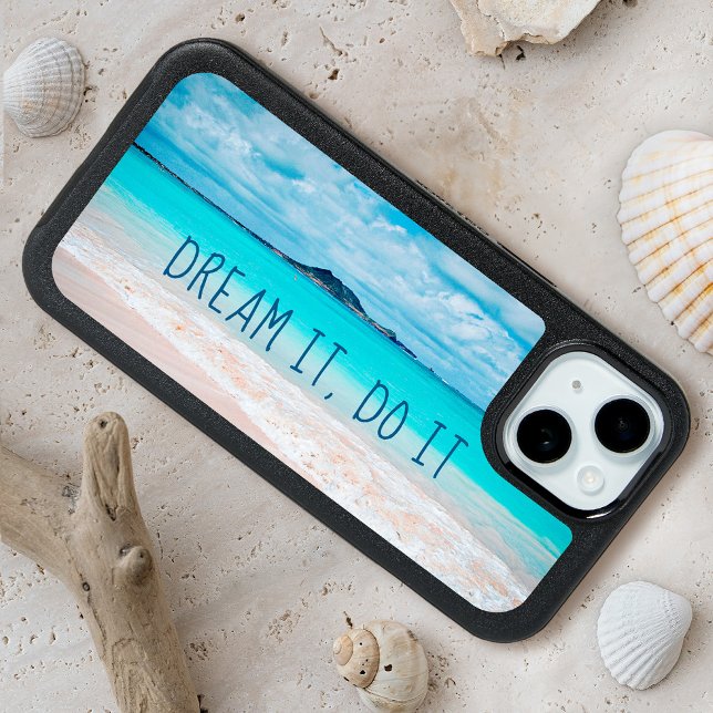 Hawaii Tropical Beach Ocean Photo Dream It Do It iPhone 15 Case (Creator Uploaded)