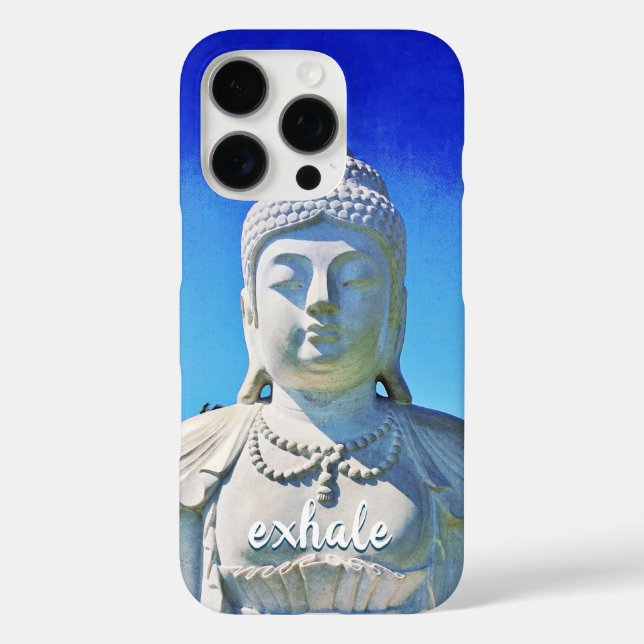 Hawaii Tropical Buddha Photo Exhale Script Stylish Case-Mate iPhone Case (Back)