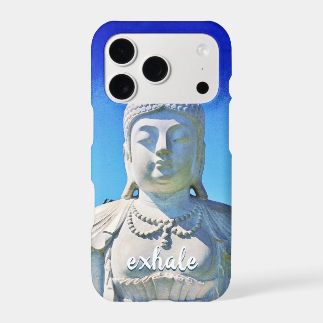 Hawaii Tropical Buddha Photo Exhale Script Stylish Case-Mate iPhone Case (Back)