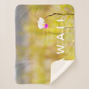 Hawaii Tropical Orchid Volcanoes National Park Sherpa Blanket