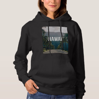 Hawaii Tropical Palm Trees Aesthetic Hoodie