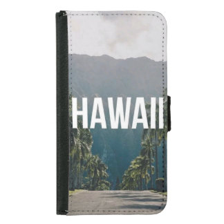 Hawaii Tropical Palm Trees Aesthetic Samsung Galaxy S5 Wallet Case