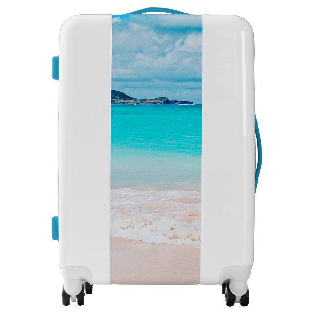 Hawaii tropical sandy beach turquoise ocean photo luggage (Front)