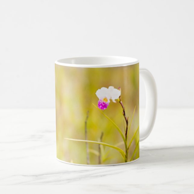 Hawaii Tropical Wild Orchid - Volcanoes Nat'l Park Coffee Mug (Front Right)