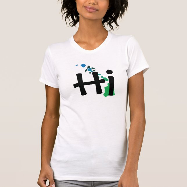 Hawaii Turtle and Islands T-Shirt (Front)
