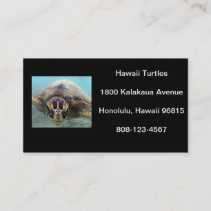 Hawaii Turtle Business Card
