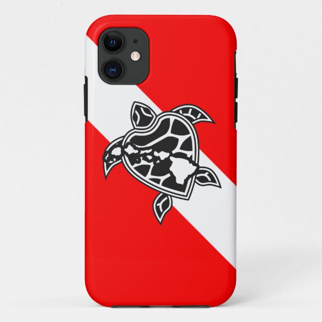 Hawaii Turtle Dive Flag Case-Mate iPhone Case (Back)