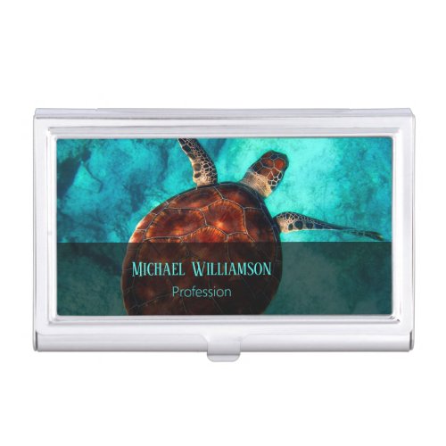 Hawaii Turtle Honu Business Card Holder