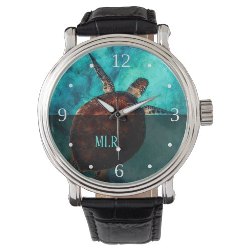 Hawaii Turtle Honu Monogram Watch