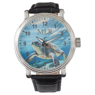 Hawaii Turtle Honu Monogram Watch