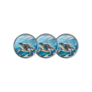 Hawaii Turtle Honu Photo  Golf Ball Marker