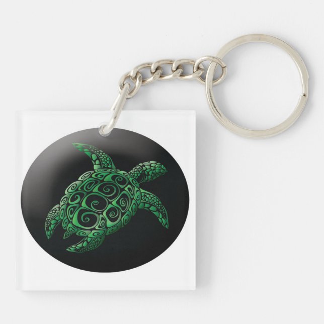 Hawaii Turtle Keychain (Back)