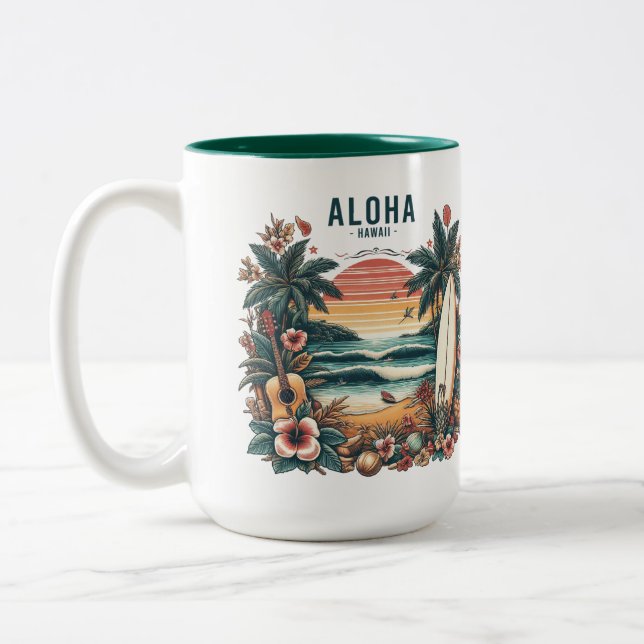 Hawaii Two-Tone Coffee Mug (Left)