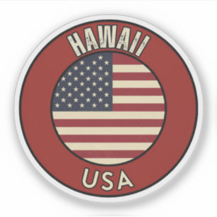 Hawaii United States of America Sticker