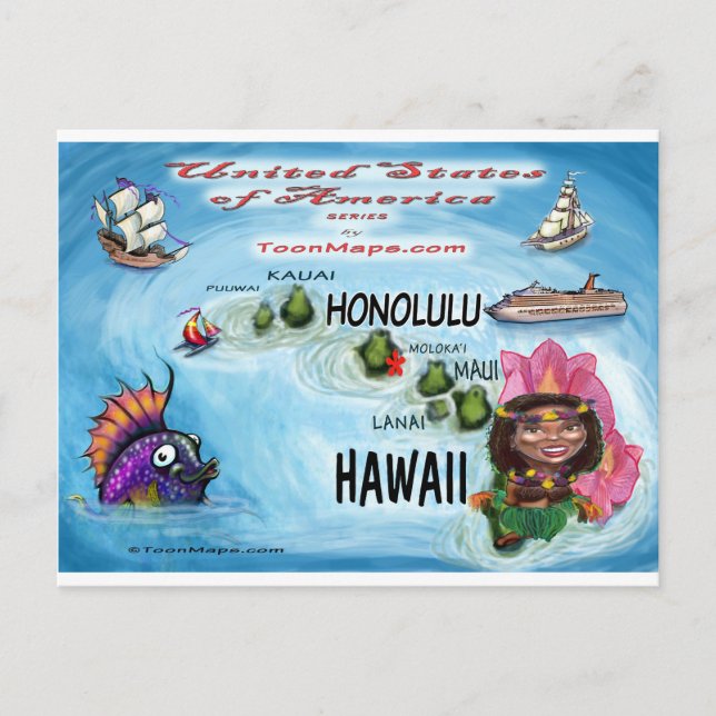 Hawaii USA Card (Front)