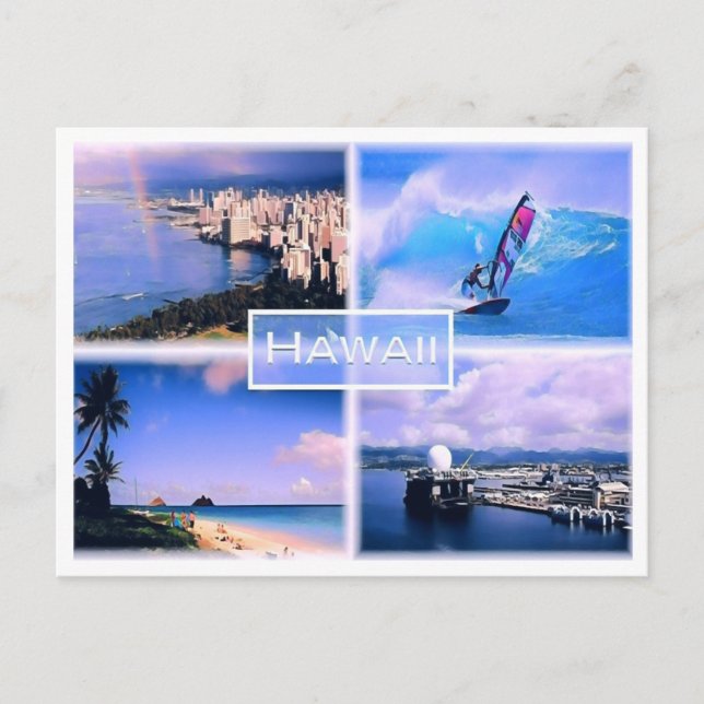 Hawaii - Usa - Mosaic - Postcard (Front)