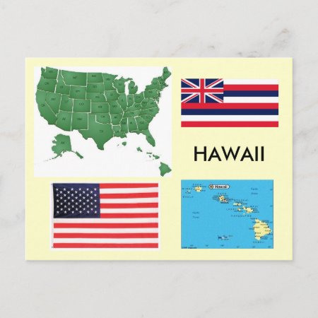 Hawaii, Usa Postcard