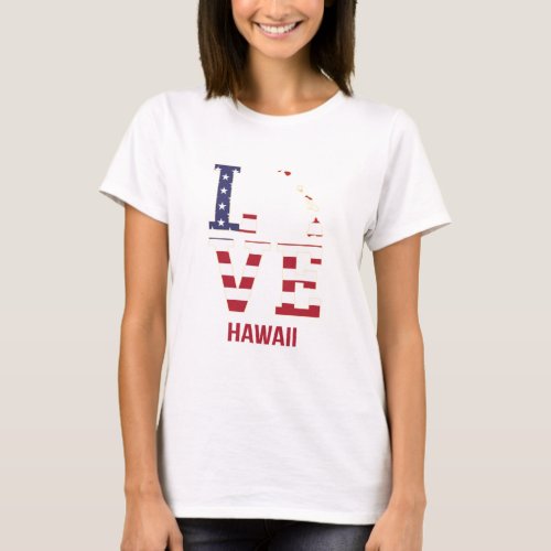 Hawaii USA State Love T_Shirt