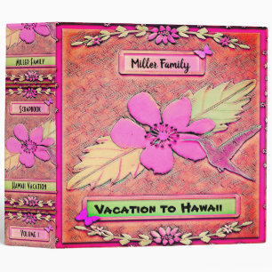 Hawaii Vacation Album 3 Ring Binder