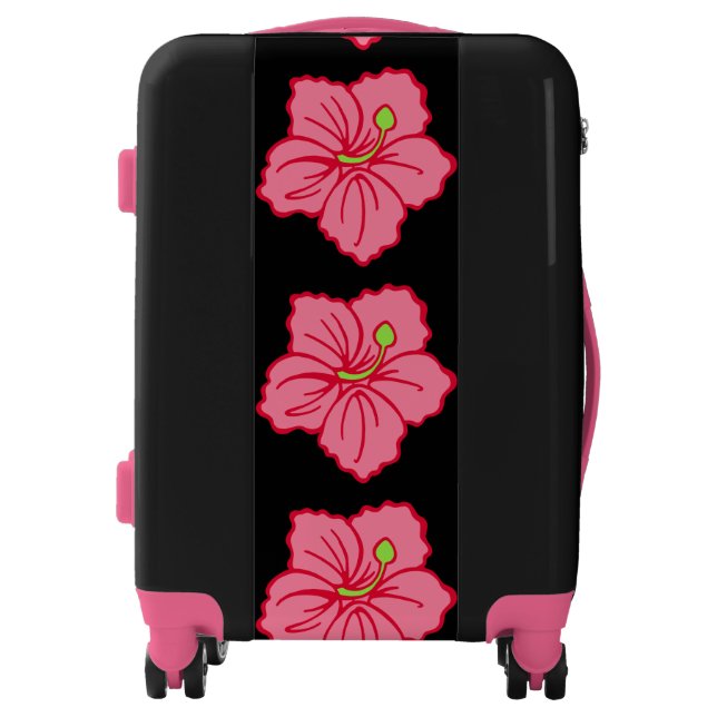 Hawaii Vacation Hawaiian Luggage Suitcase Gift (Front)