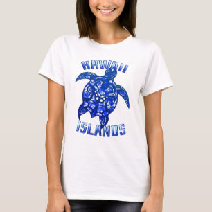 Hawaii Vacation Tribal Turtle T-Shirt