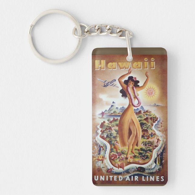 Hawaii vintage keychain (Front)