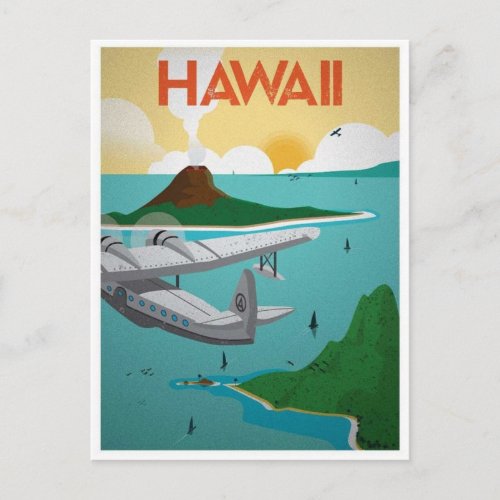 Hawaii Vintage travel postcard