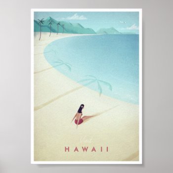 Hawaii Vintage Travel Poster by VintagePosterCompany at Zazzle