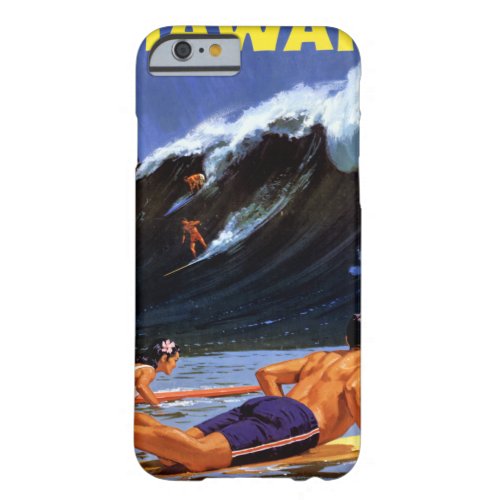 Hawaii Vintage Travel Poster Restored Barely There iPhone 6 Case
