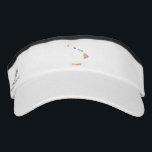 Hawaii Visor<br><div class="desc">Multicolored Hawaii Islands map</div>