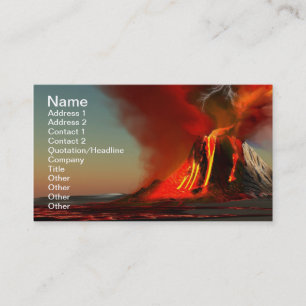 Hawaii Volcano Business Card