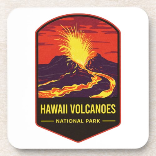 Hawaii Volcanoes National Park Beverage Coaster