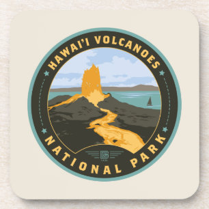 Hawaii Volcanoes National Park Beverage Coaster