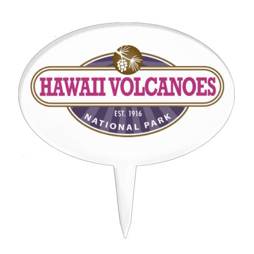 Hawaii Volcanoes National Park Cake Topper