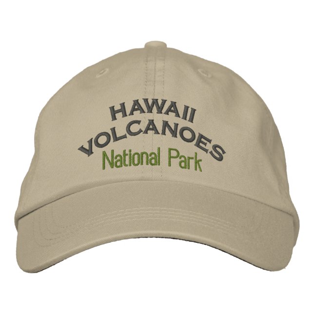 Hawaii Volcanoes National Park Embroidered Baseball Hat (Front)